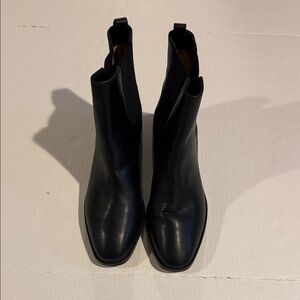 J. Crew Black Leather Ankle Boots